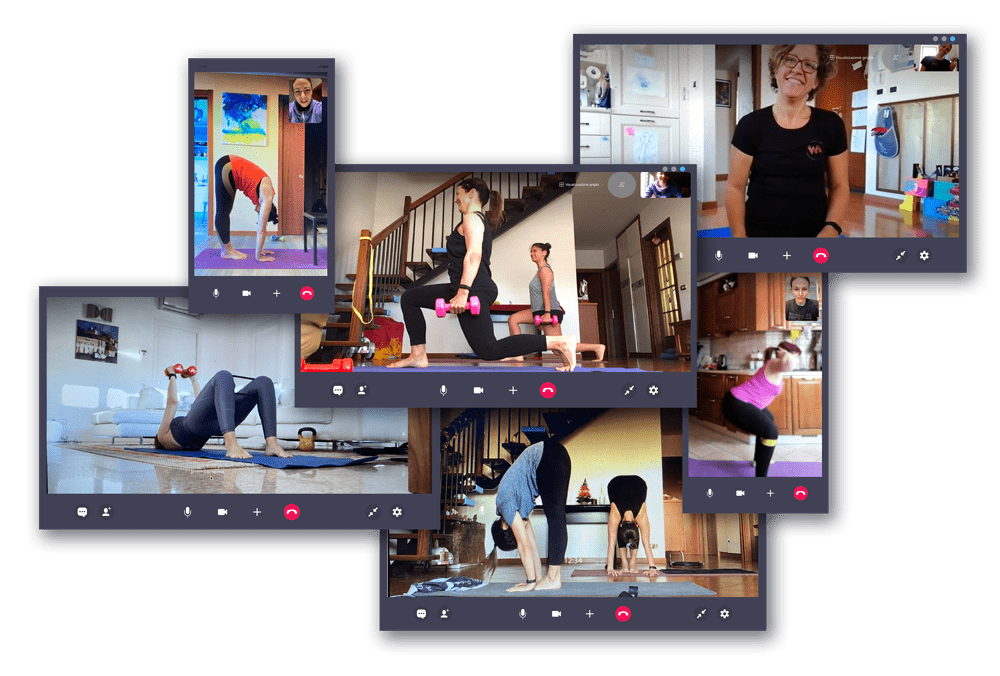mockup collage live training