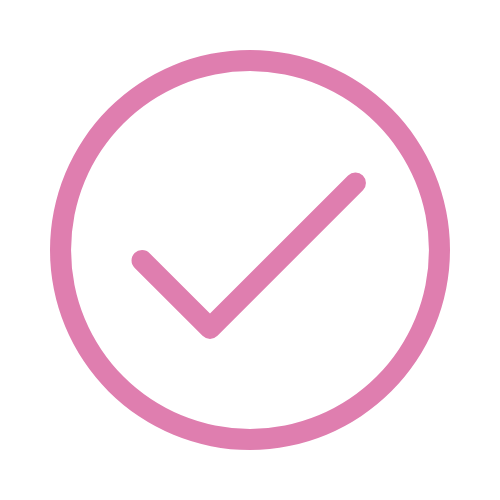 icona pink check